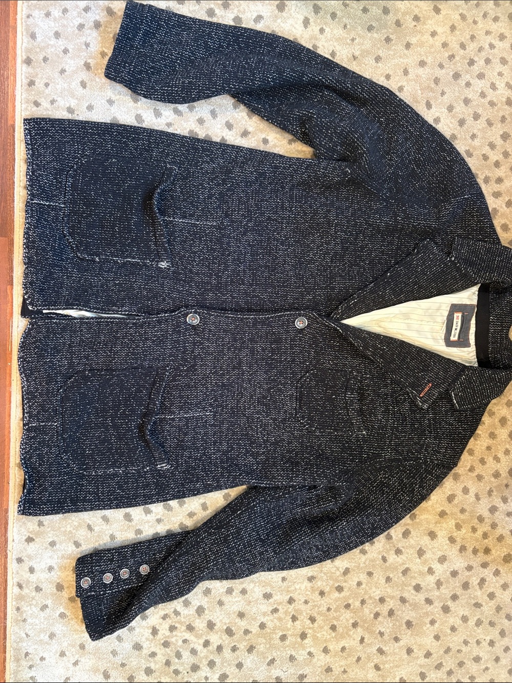 32 Bar Blues knit blazer size large